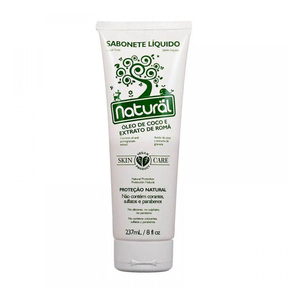 Kit 3X: Sabonete Líquido Óleo de Coco e Romã Natural 237ml