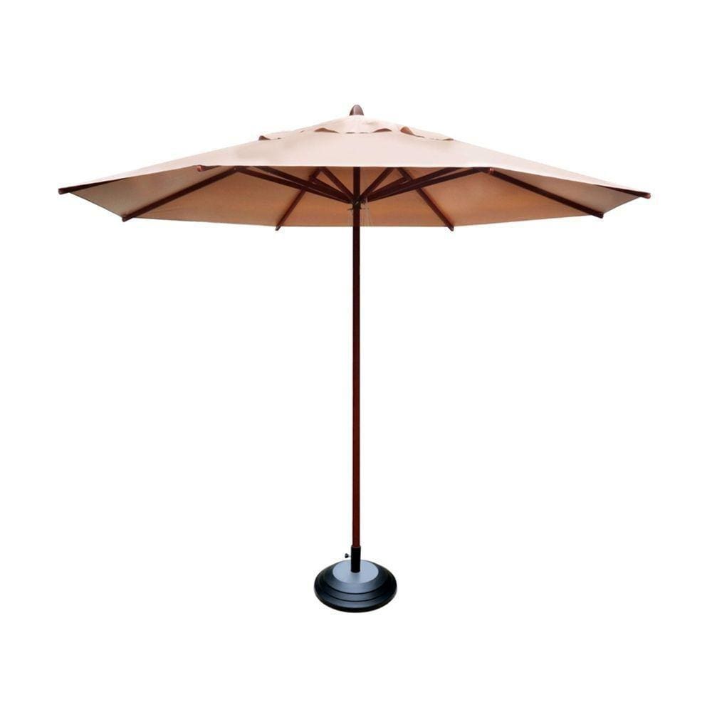 Ombrelone Guarda Sol Piscina Casa Praia Base Preto 240Cm