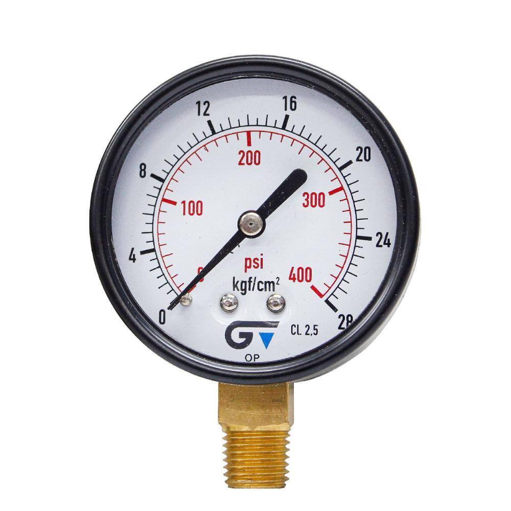 Manômetro Seco 1/4" 400 psi DN63 Genebre