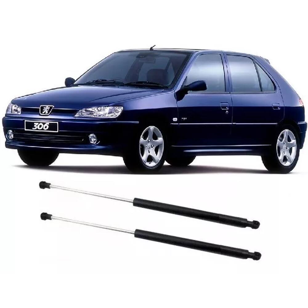 Par Amortecedor Tampa Traseira Porta Malas Peugeot 306 Hatch