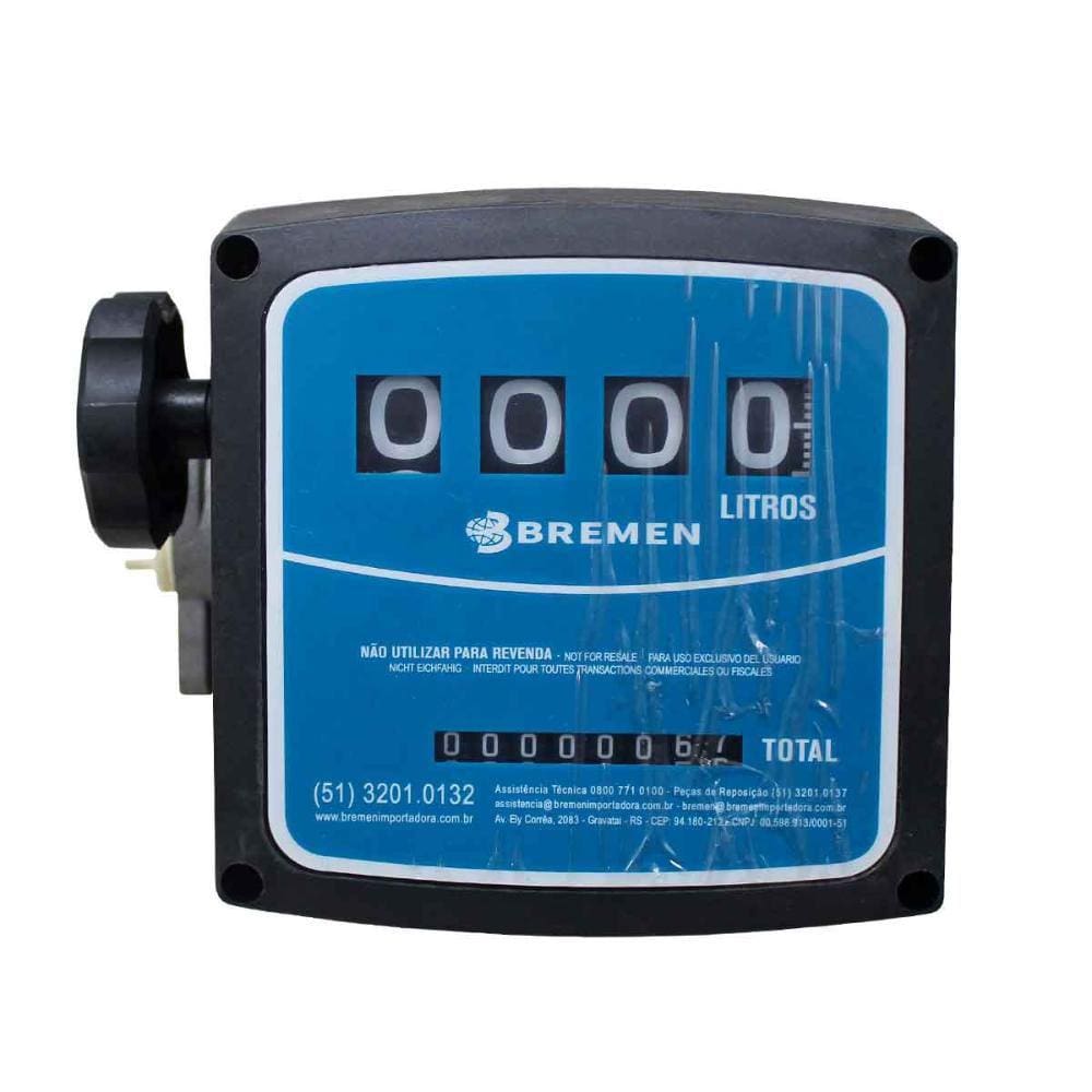 Medidor Mecânico para Combustível 120 l/min 4 Dígitos Bremen