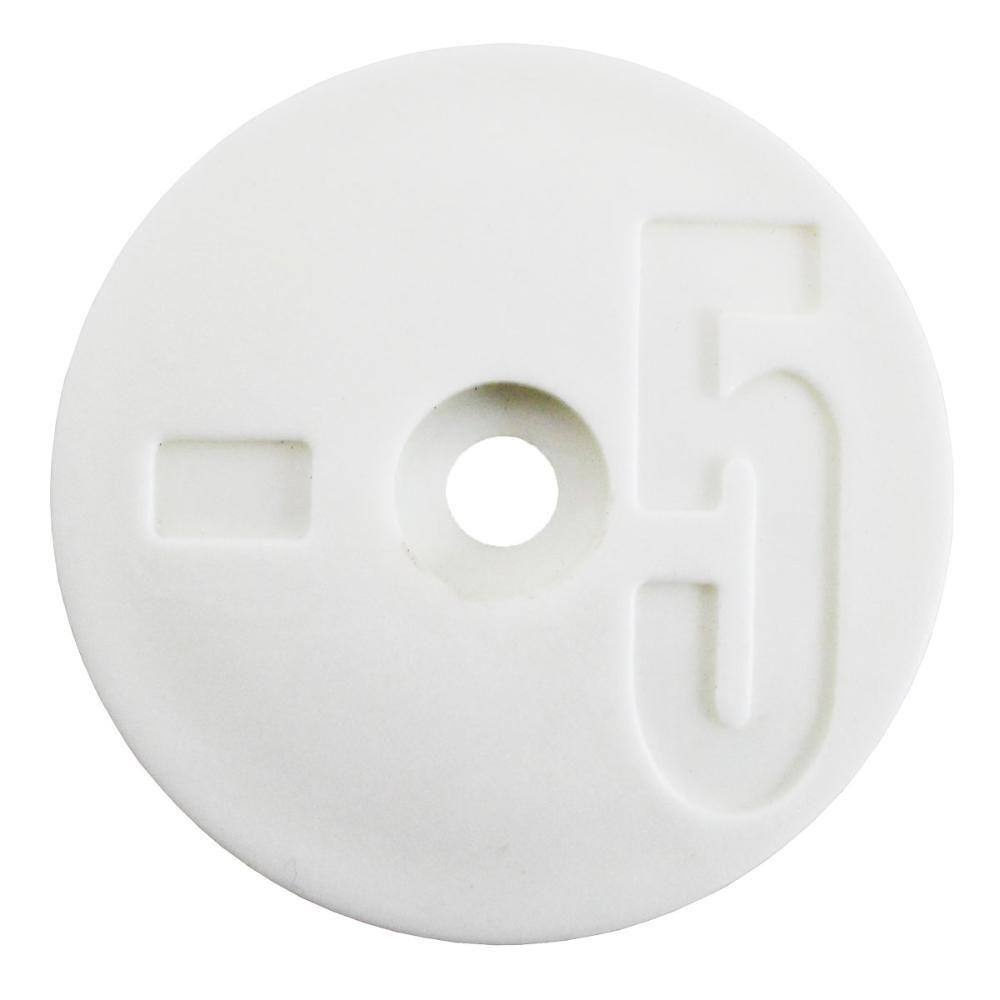 Número 5 para Identificador de Tanque Branco