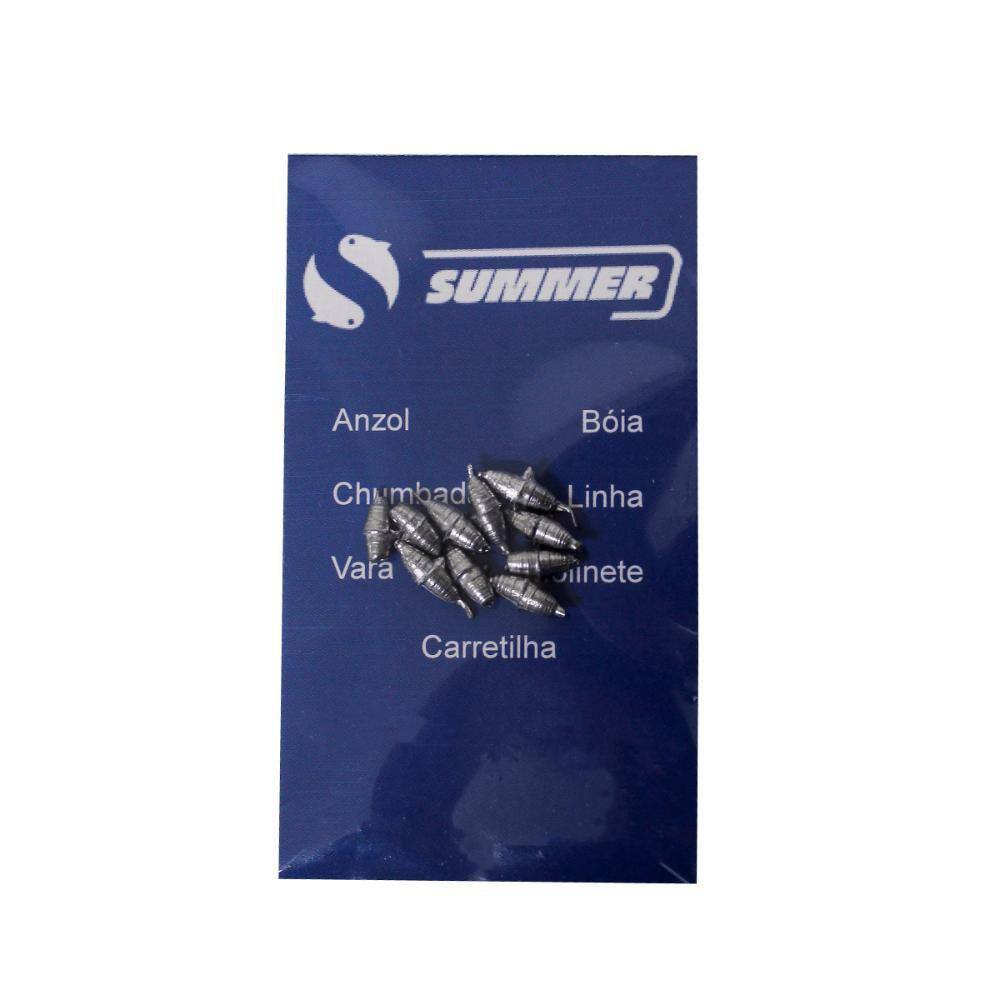 Chumbada Oliva 0,5 gr Cartela com 10 Peças