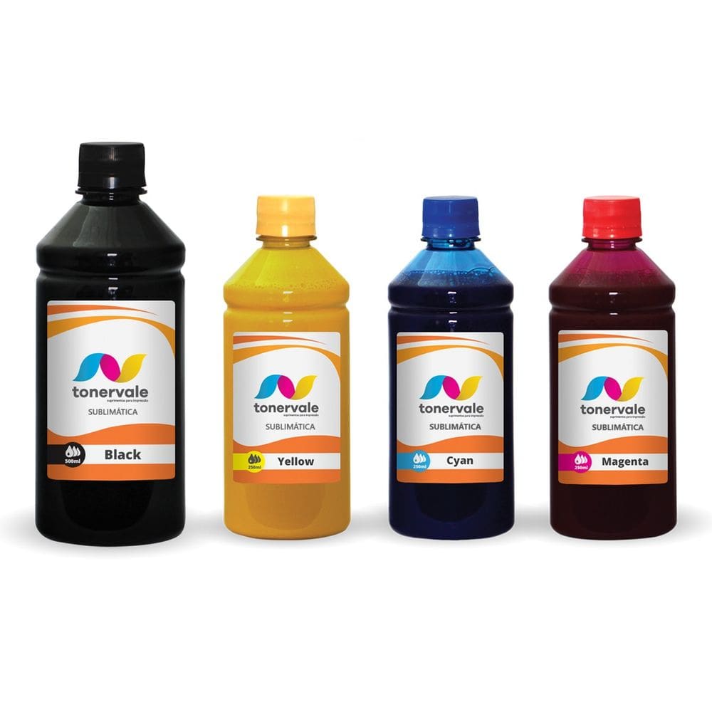 Kit 4 Tinta Sublimatica Para Epson L3110 L3210 T544 1,25 Litros