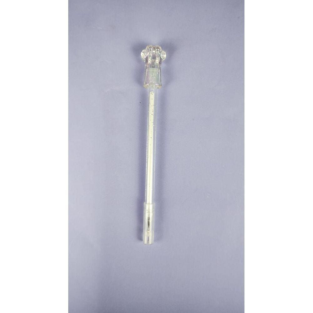 Caneta Esferográfica Escolar 0.5mm Patinha de Gato Glitter