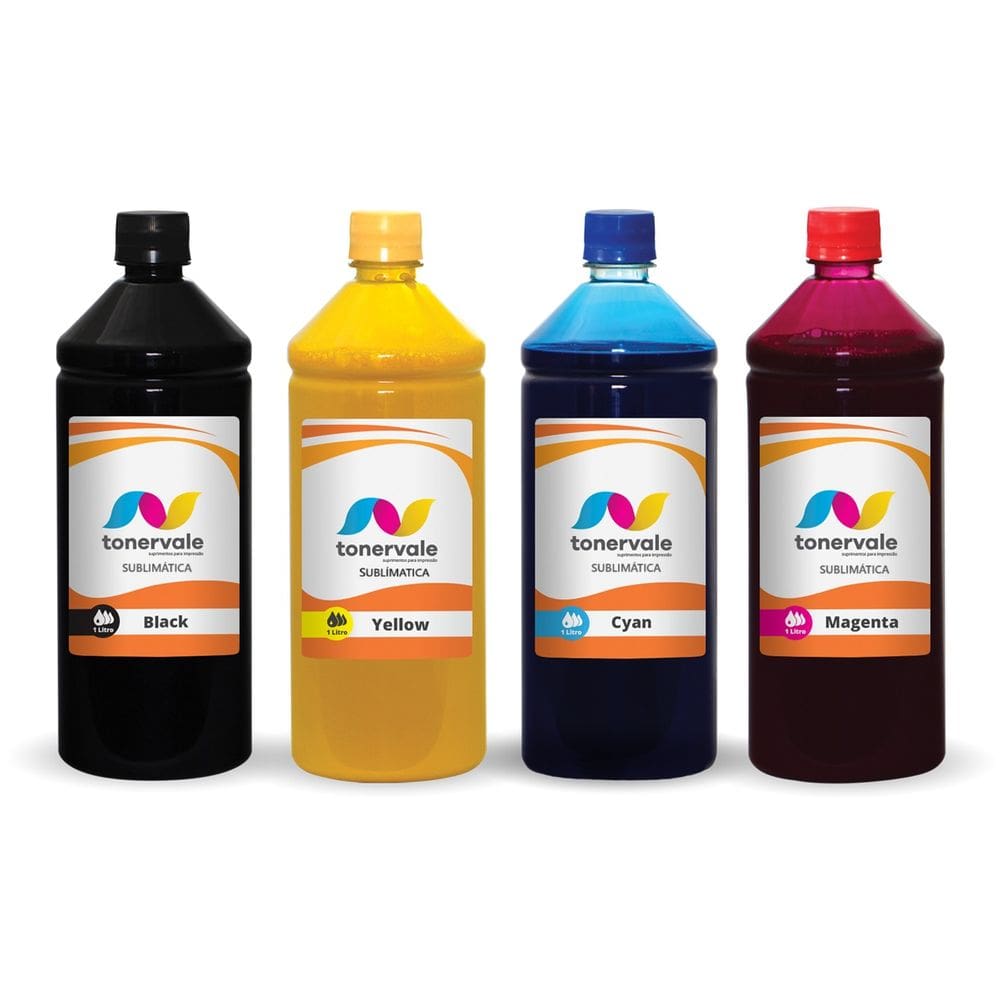 Kit 4 Tinta Sublimatica Para Epson L495 L475 L455 T664 de 1L