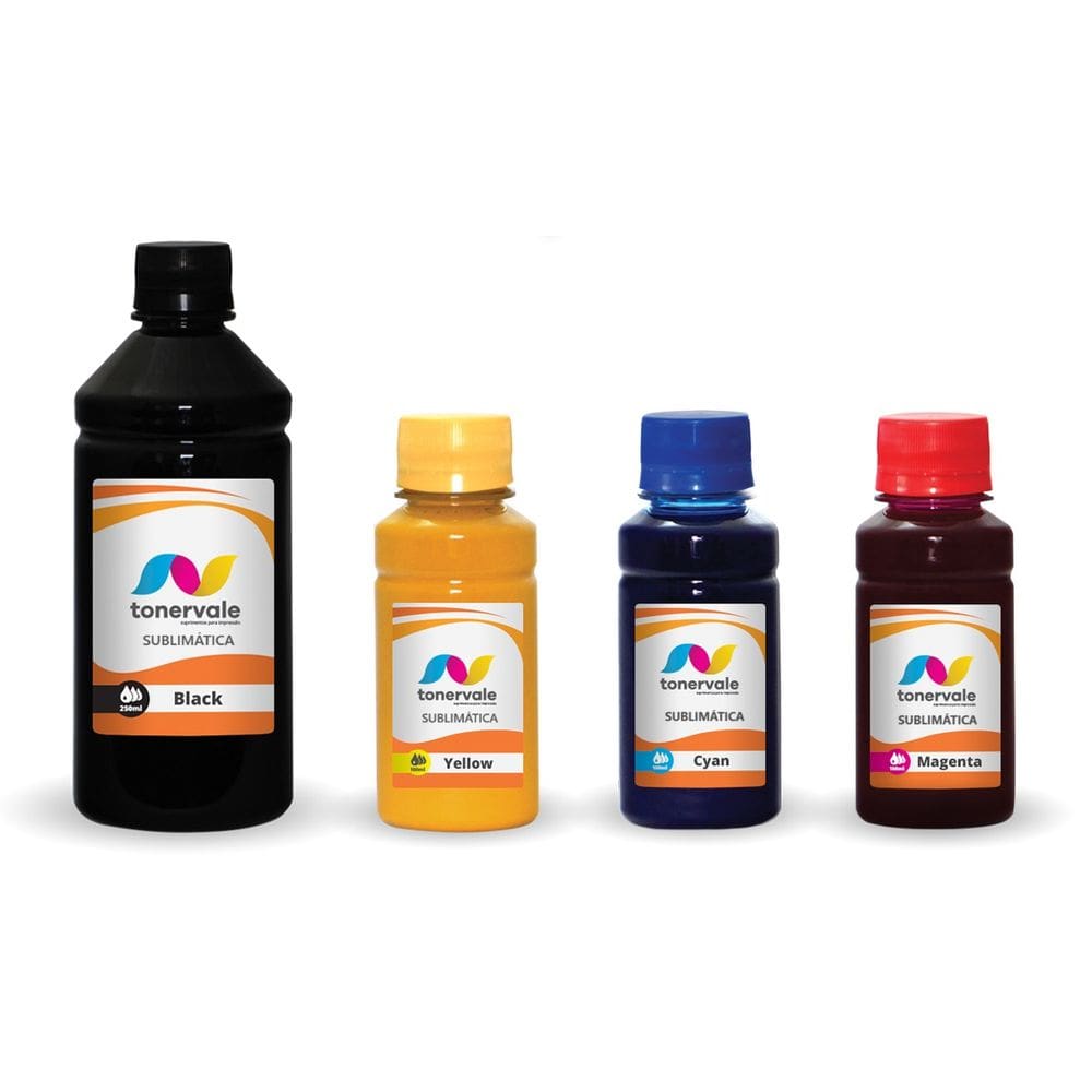 Kit 4 Tinta Sublimatica Para Epson Bulk Ink Universal 550ml