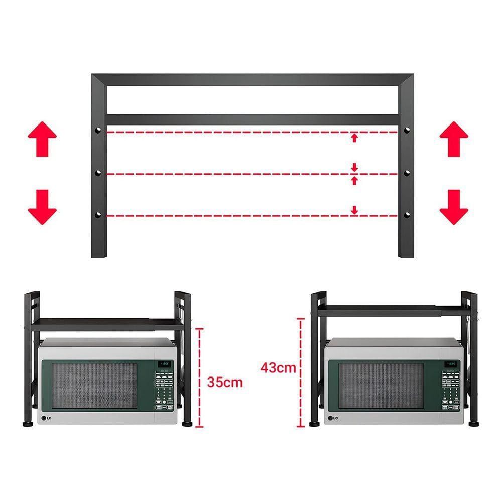 Rack Metálico Multiuso Decoteam Ajustável Para Microondas