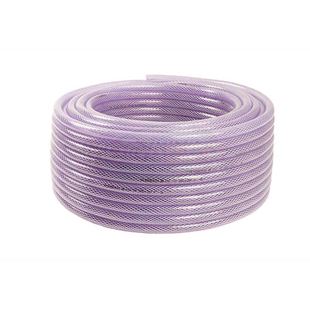 Kit 10 m Mangueira Flexível Cristal Trançada 1/2" 250 psi
