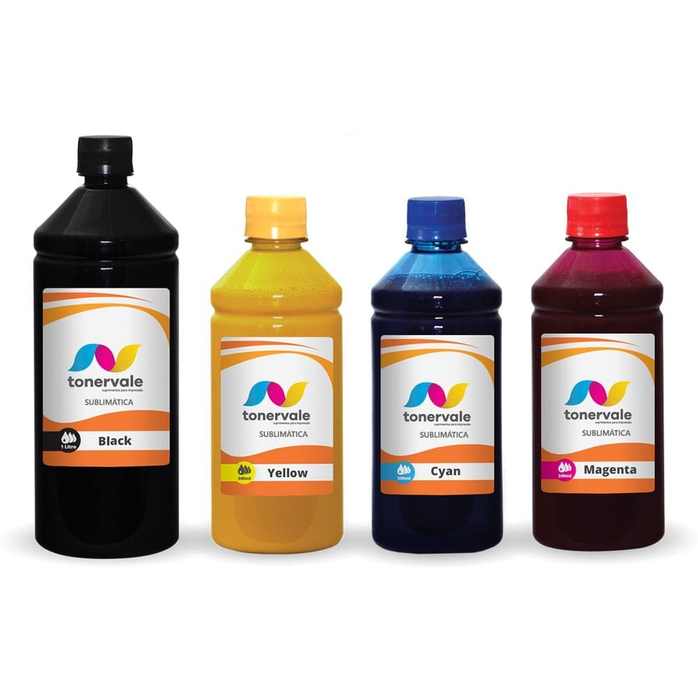 Kit 4 Tinta Sublimatica Para Epson L3110 L3210 T544 2,5 Litros