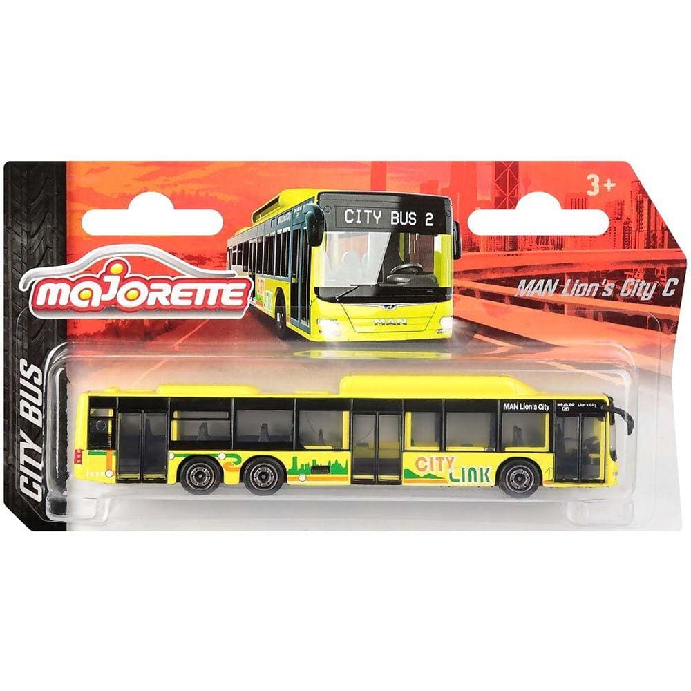Miniatura Majorette City Bus Man Lion`s City C Onibus 1/64 Amarelo