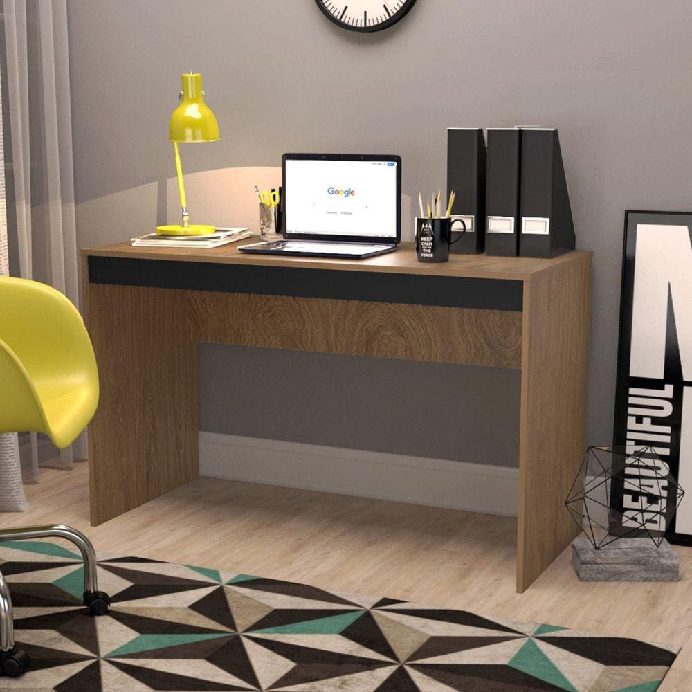 Escrivaninha Mesa Gamer B23 Nova Mobile Mel/Preto
