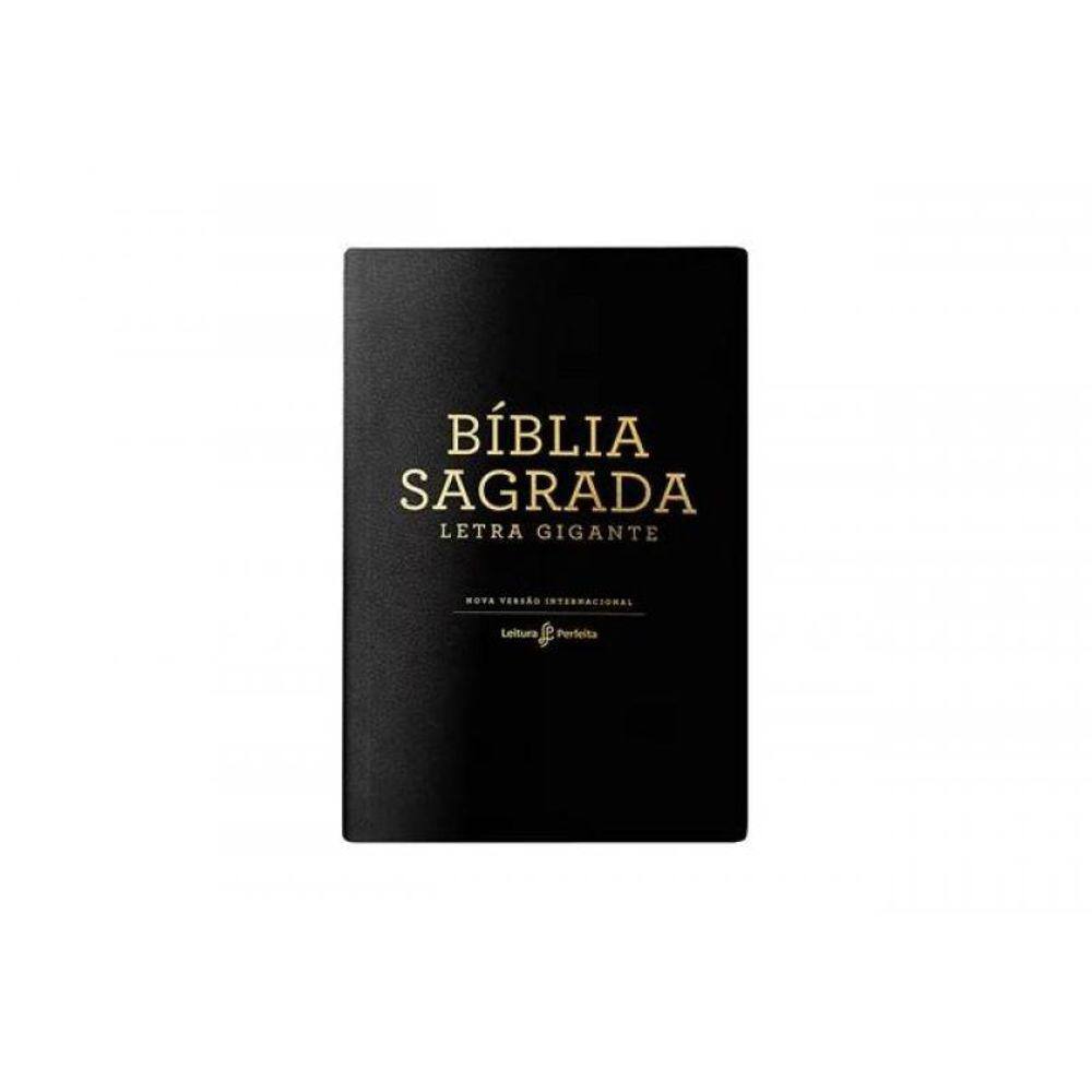 Bíblia Nvi, Couro Soft, Preto, Letra Gigante, Leitura Perfeita