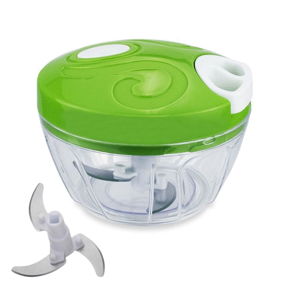 Mini Processador De Alimentos Manual Com 3 Lâminas - Triturador