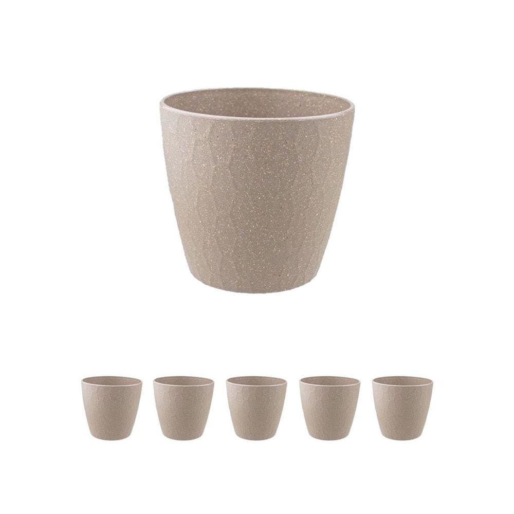 6 Un Vaso Plantas Colmeia Decorativo Flor G Cinza