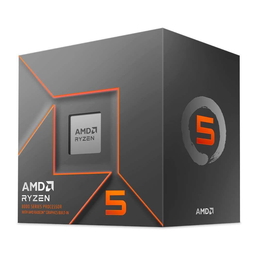 Processador Amd Ryzen 5 8500G 5.0Ghz Turbo 6-Cores 12-Threads Am5 Cooler Amd Wraith Stealth 100-100000931Box