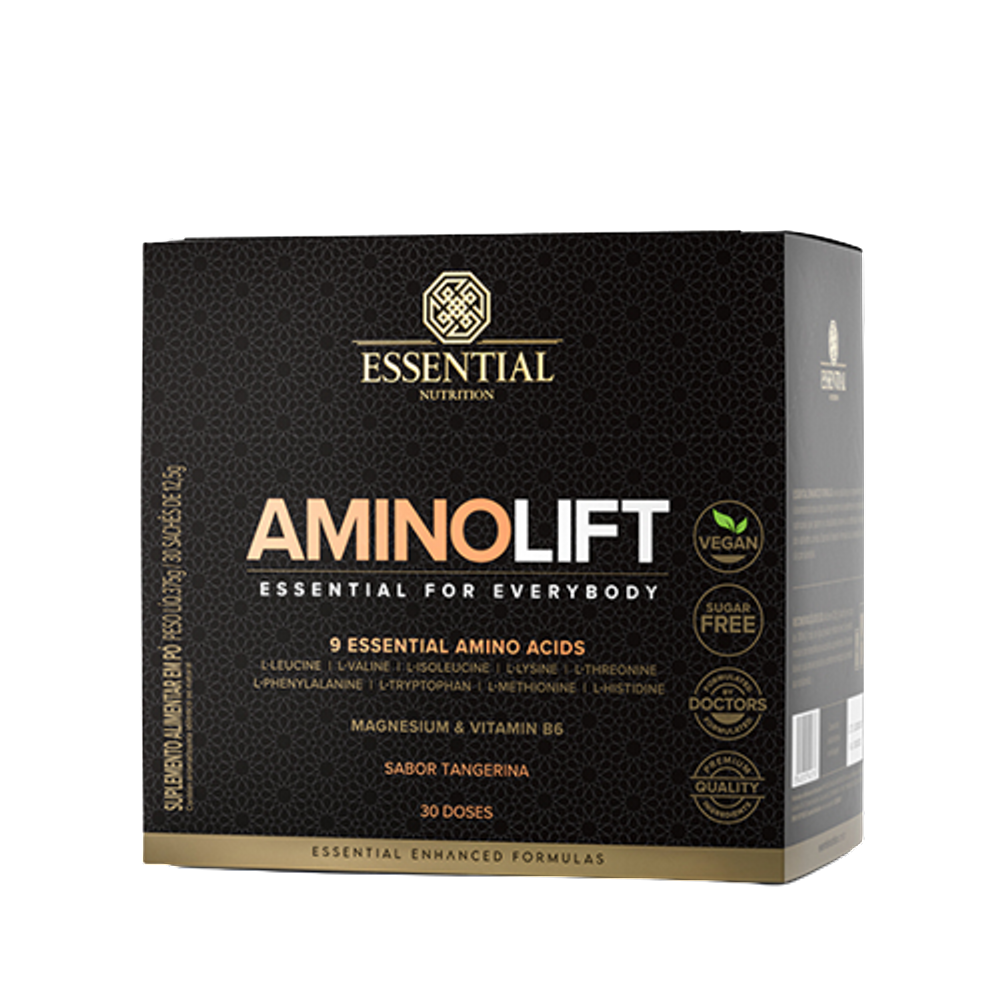 Aminolift Tangerina 12.5g Essential Nutrition 30 Sachês