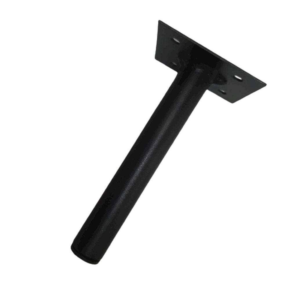 Pé De Ferro Tipo Cannes Tubo Aço Redondo 3/4" Preto Medcombo