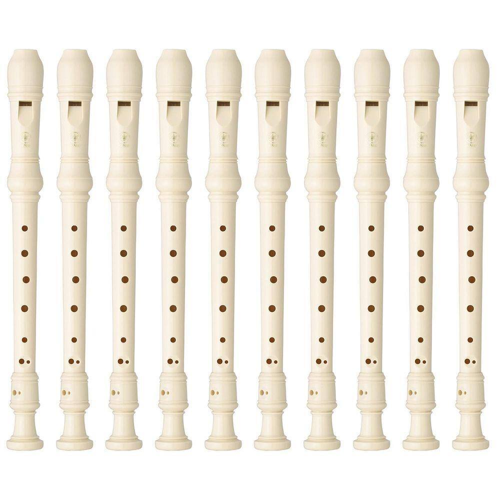 Kit 10 Flautas Doce Soprano Germânica Em C YRS-23 Yamaha