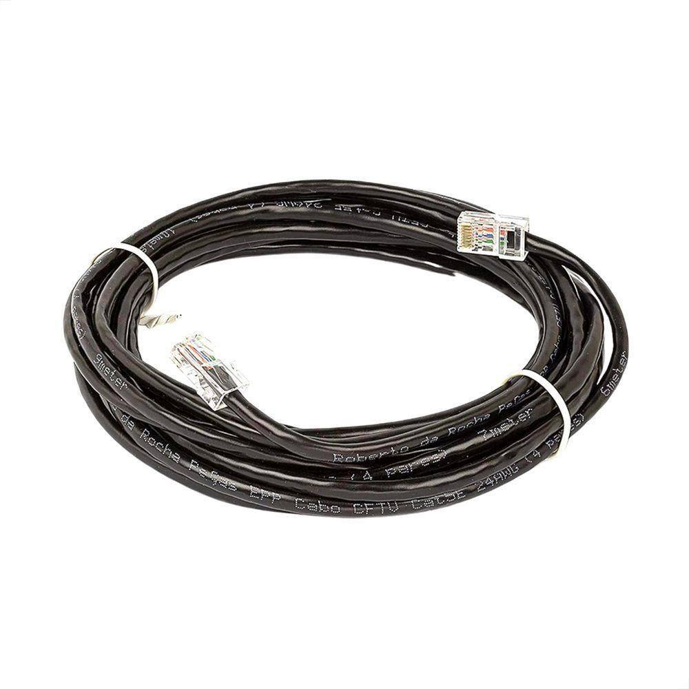 Cabo De Rede Cat5e Montado Preto - 95 Metros