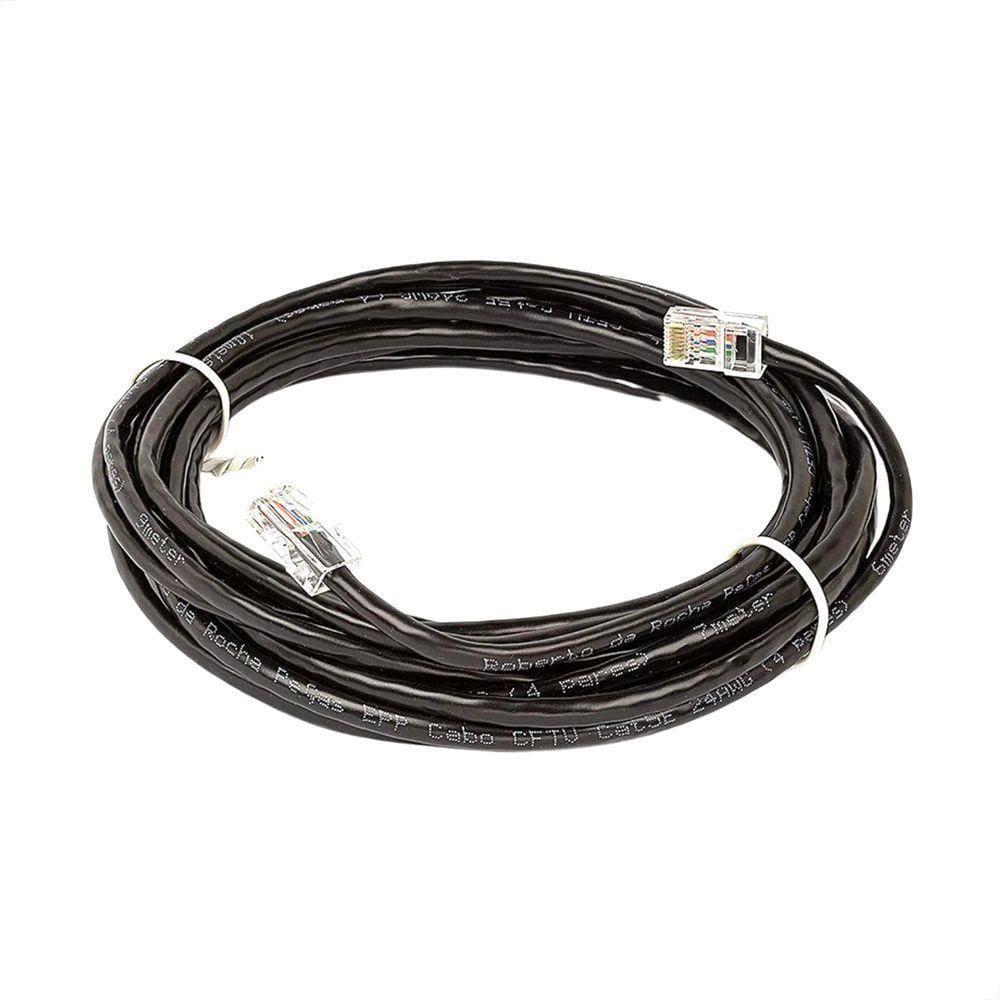 Cabo De Rede Cat5e Montado Preto - 30 Metros