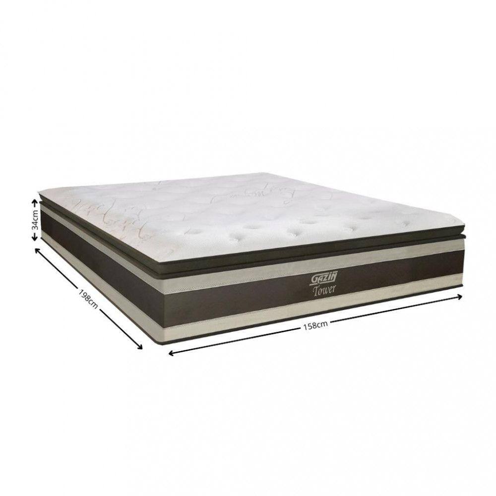 Colchão Queen 158cm Molas Ensacadas Tower | Extra
