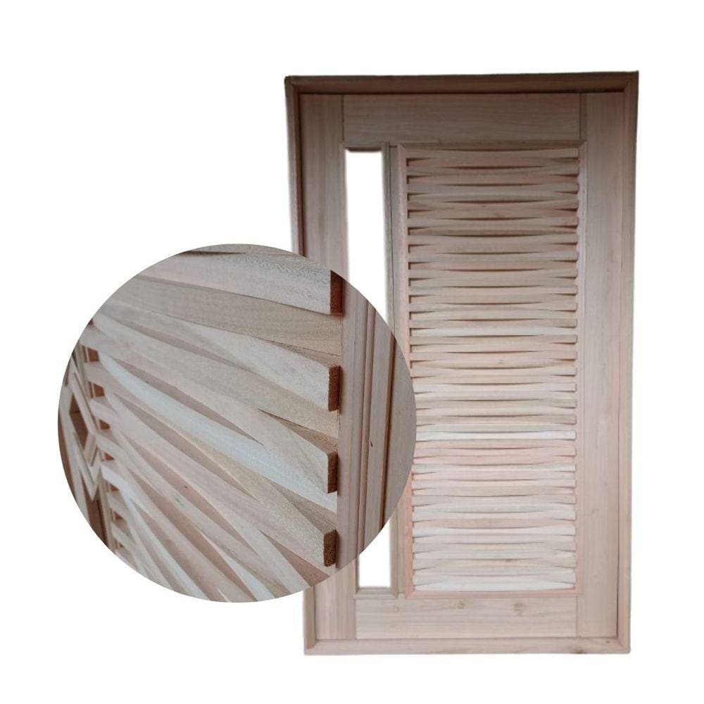 Porta Pivotante Ripada Losango Eucalipto 2,13x1,27