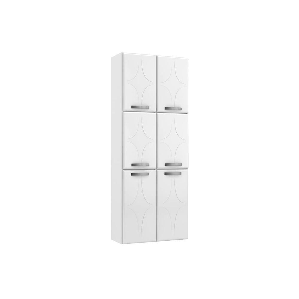Paneleiro de Cozinha Rubi Aço c/ 6 Portas 70cm Branco - Telasul