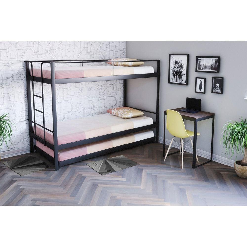 Cama Treliche Completa Casa Preto Fosco