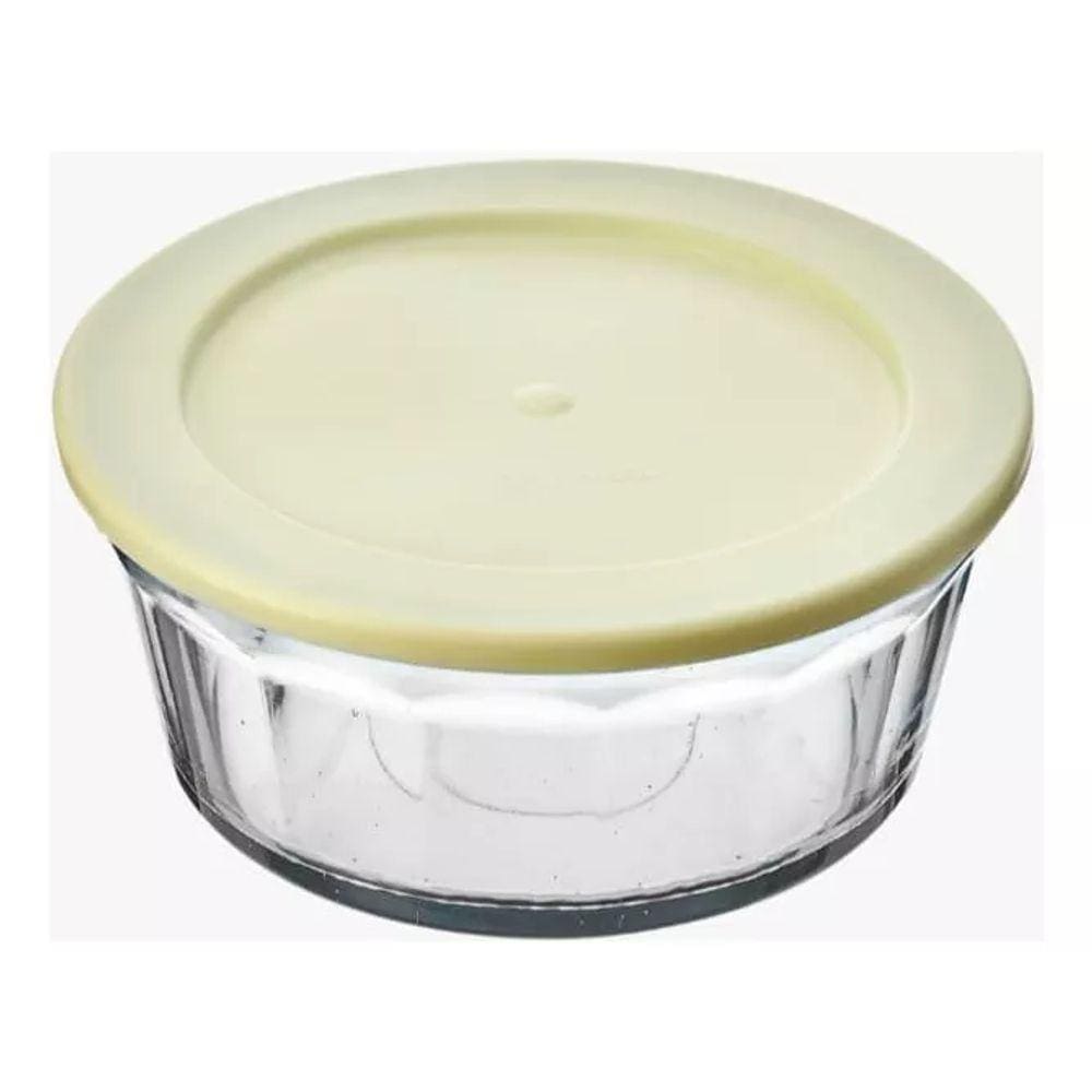 Saladeira De Vidro Vitazza 2,400l Com Tampa Plástica 1270
