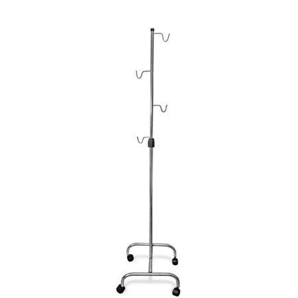 Suporte Para Soro Altura Regulável Total Inox Com Rodízios