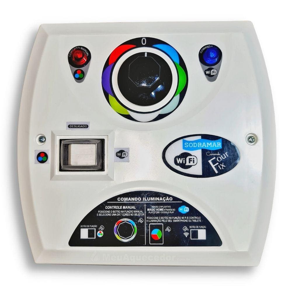 Módulo de Comando Four Fix Para Iluminação de Piscina Com Wi-Fi 81W