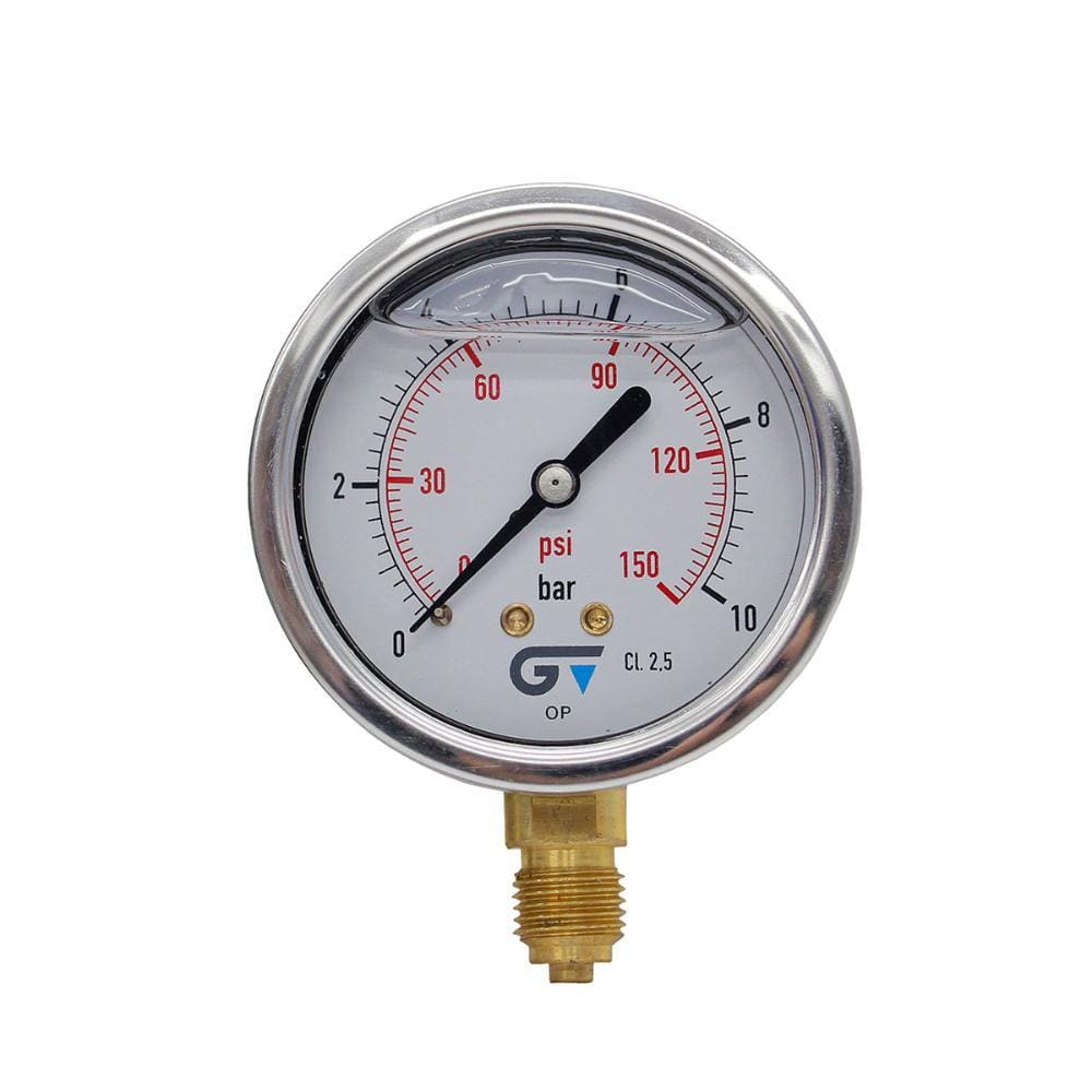 Manômetro com Glicerina 1/4" 150 psi DN63 Genebre