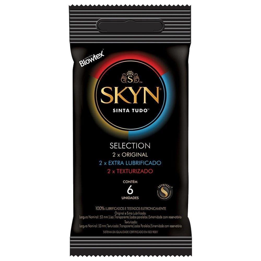 Preservativo Blowtex Lubrificado Skyn Selection - 1 Embalagem com 6 Unidades