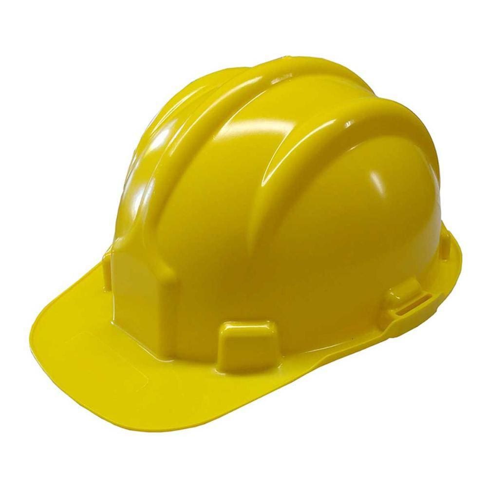 Capacete Plástico tipo Boné Plastcor INMETRO Amarelo
