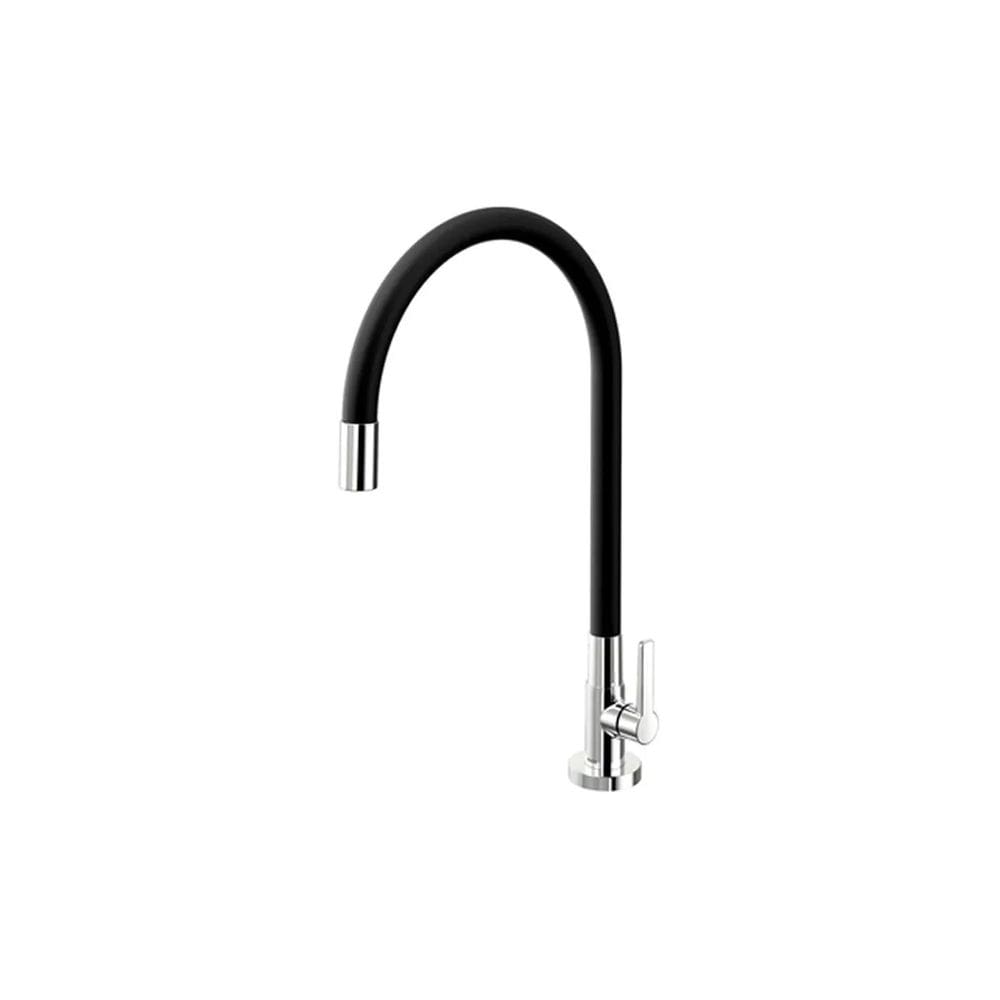 Torneira P/ Cozinha de Mesa Galiflex Docol Cromado/Preto