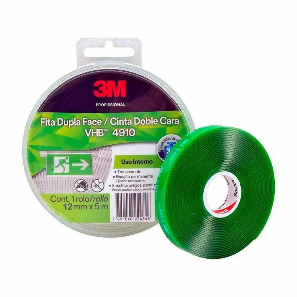 Fita Dupla Face VHB 12mm x 5 m da 3M