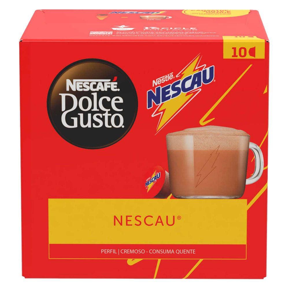 Kit 60 Cápsulas Nescafé Dolce Gusto Nescau Nestlé