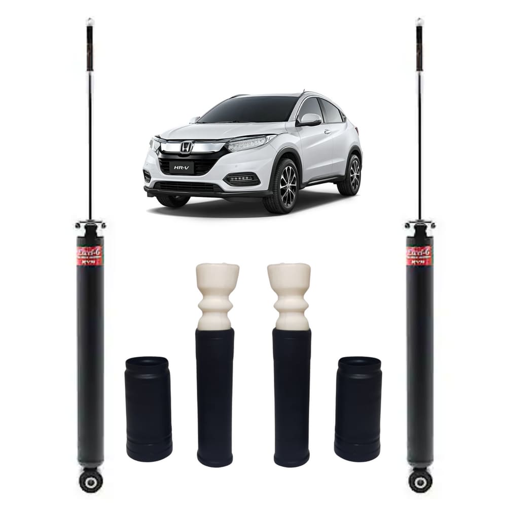 Kit Batente Axios/Sampel+Par Amortecedor Traseiro Hrv 2015 A 2021 Kayaba