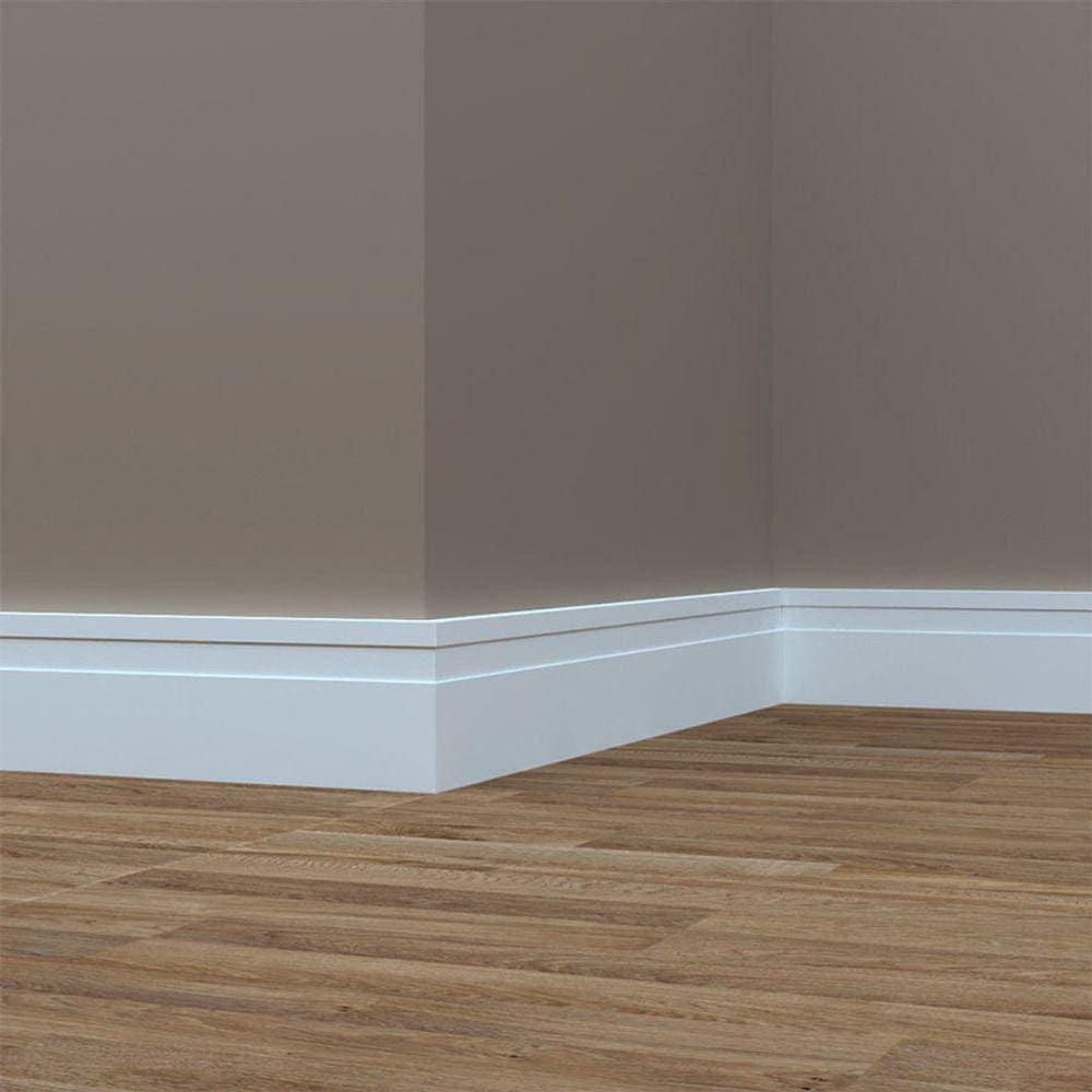 Rodape De Eva Autocolante Branco 7,0Cm 1,0Cm Rp16 2,5M
