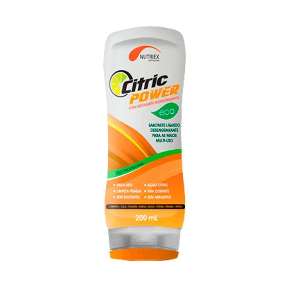 Sabonete Líquido 200ml Desengraxante Profissional Citric Power com Esfoliante