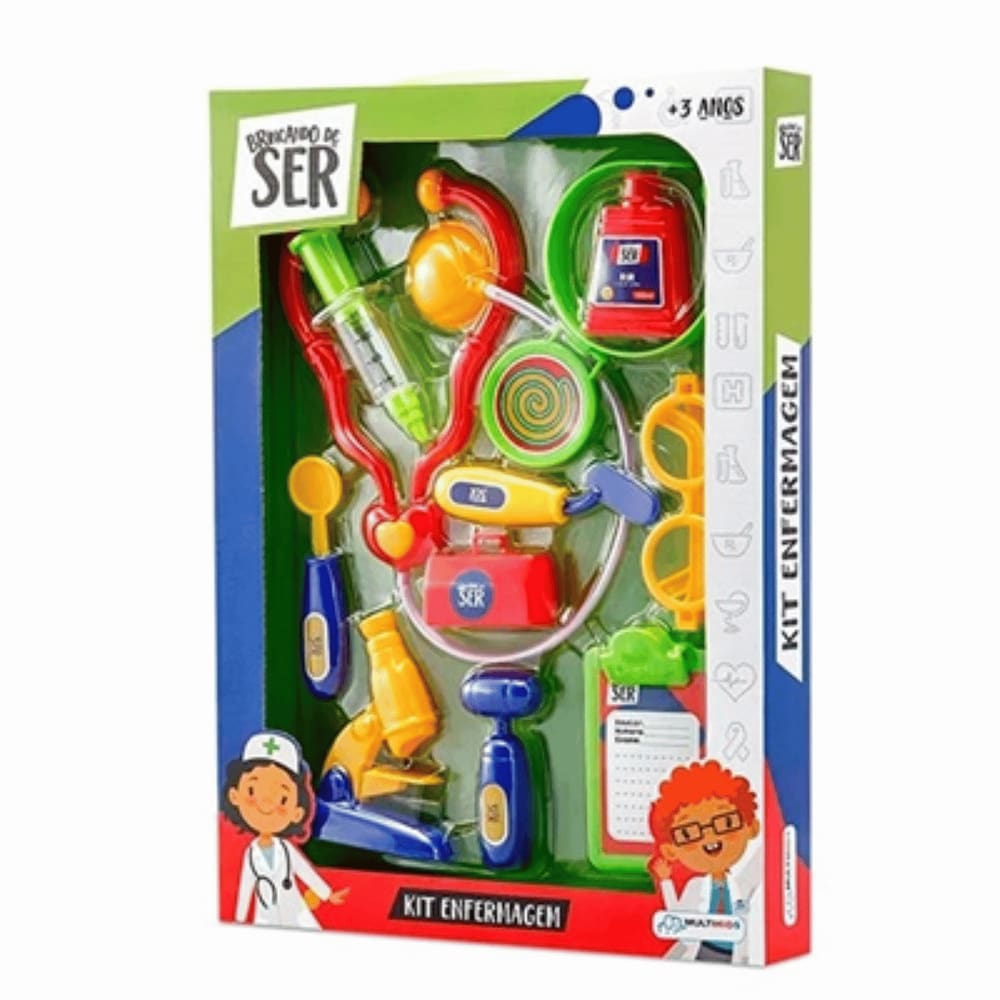 Brinquedo Kit Enfermagem Infantil Brincando de Ser