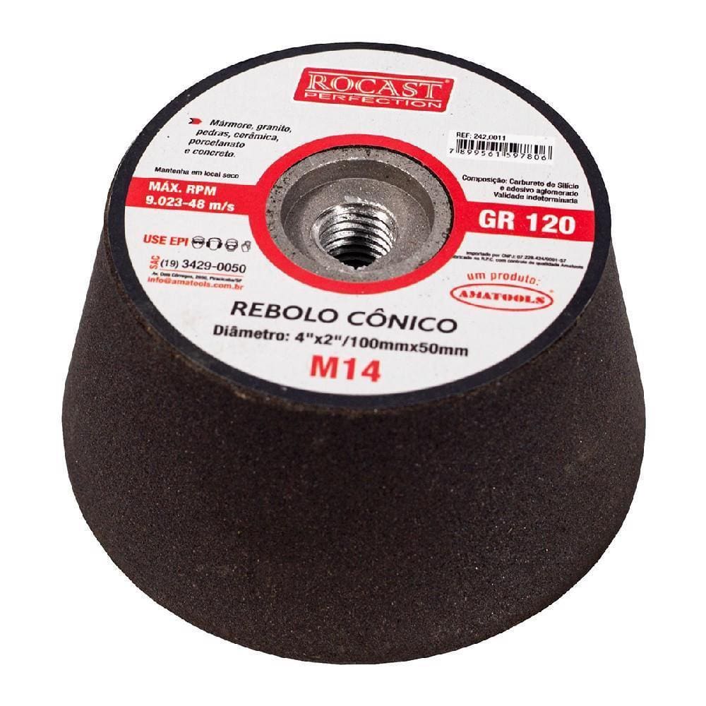 Rebolo Cônico 4 X 2 - Gr 120 242,0011 - Rocast