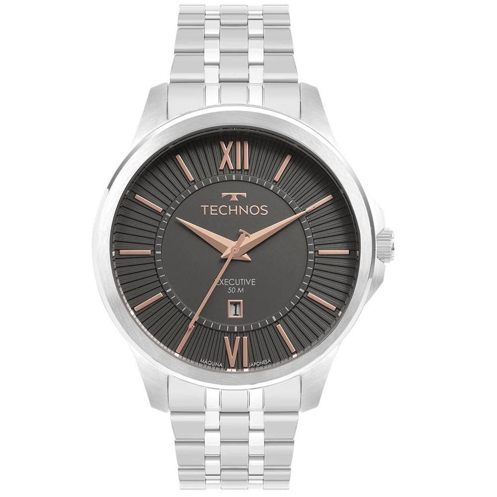 Relógio Masculino Technos Executive Prata - 2117Lfc/1F