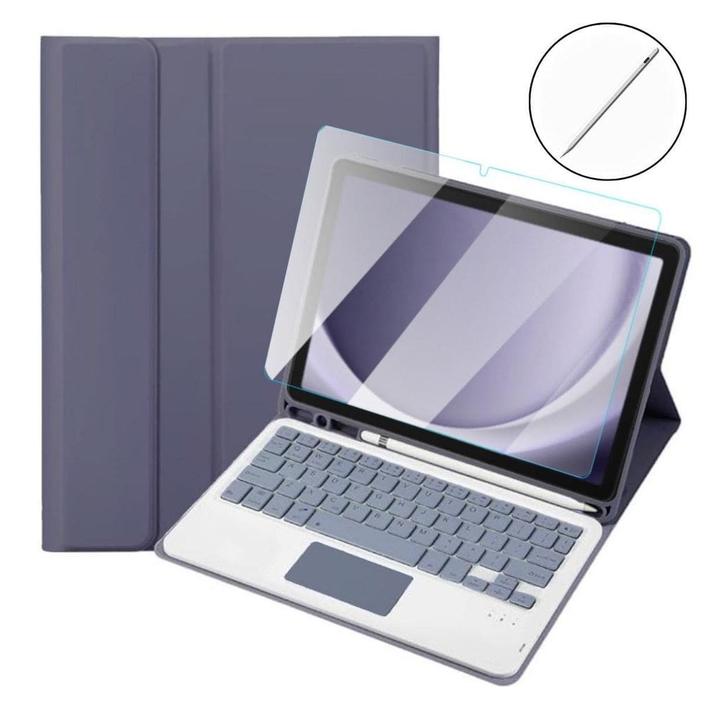 Capa Teclado + Caneta + Vidro Para Tab Samsung A9+ 11 X210