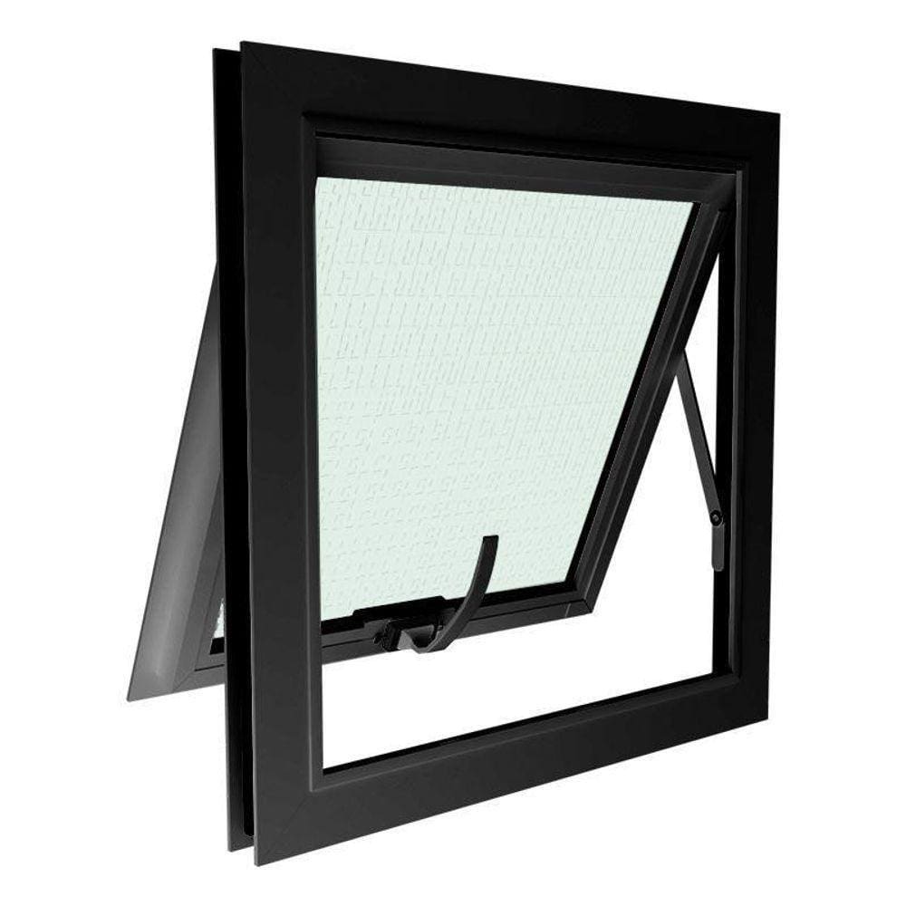 Janela Maxiar De Banheiro Esquadrias Brasil 60x60 Cor Preto [f123]