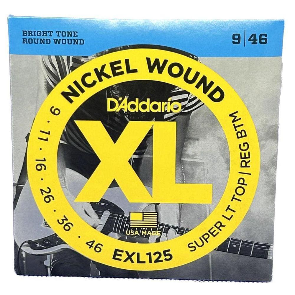 Encordoamento 09-46 Guitarra Nickel Wound D`Addario Exl125