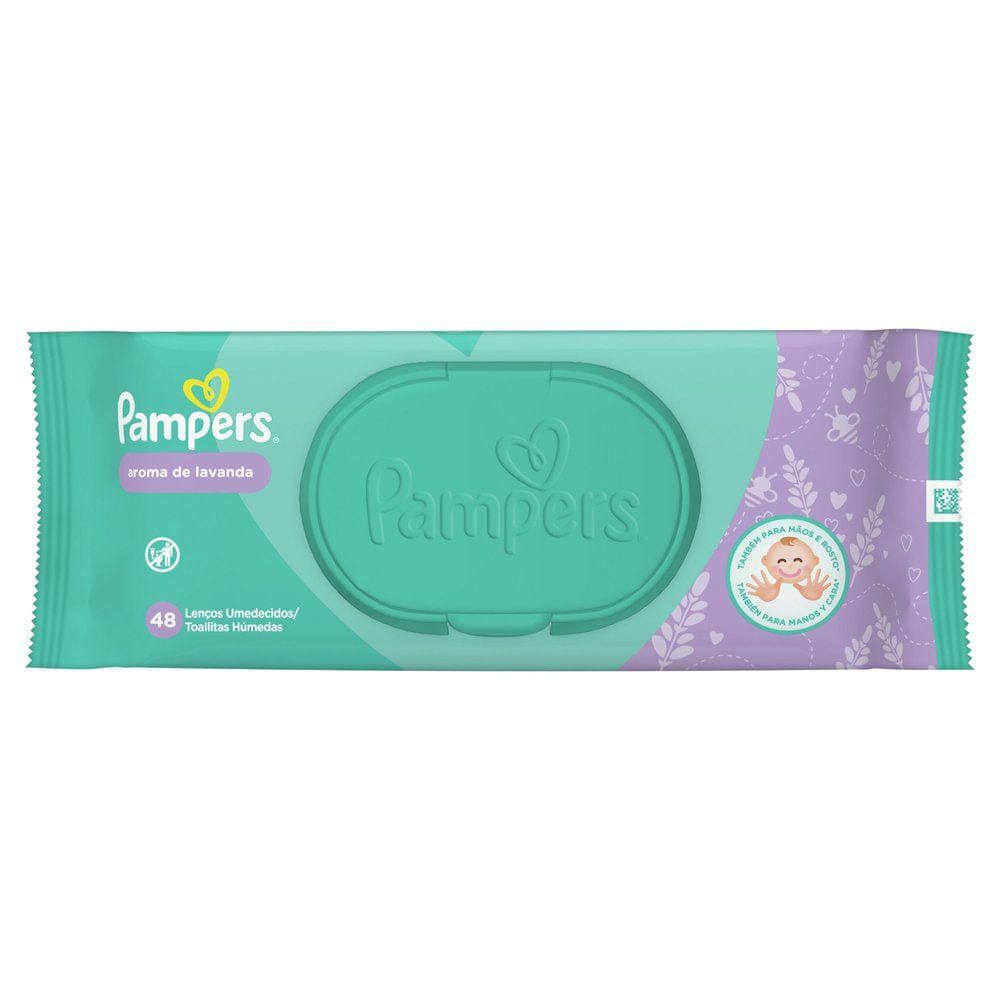 Lenços Umedecidos Pampers Aroma de Lavanda 48 Unidades