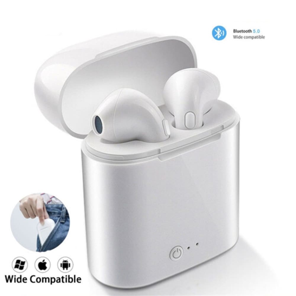 Fone de Ouvido Bluetooth I7 Com Microfone Sem Fio