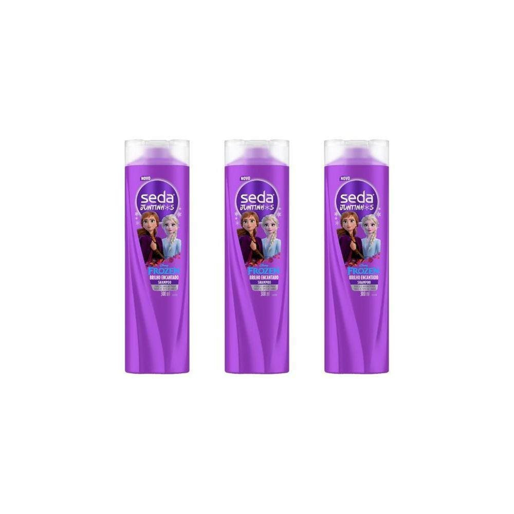 Shampoo Seda 300Ml Juntinhos Brilho Encantado-Kit C/3Un